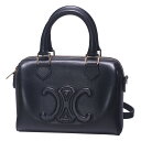 ◆ミウラ◆ セリーヌ CELINE スモール ボストン 2WAY バッグ 113773DU3.38NO ブラック スムースカーフスキン【中古】【smtb-TD】...