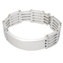 ◆ミウラ◆ ティファニー TIFFANY&Co. ゲートリンク ID ブレスレット シルバー925 K18YG 仕上済【中古】【smtb-TD】【saitama】