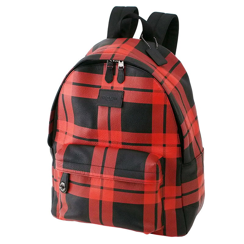 Rakuten - ◆ミウラ◆ コーチ COACH バックパック PVC 赤 レッド チェック 71821【中古】【smtb-TD】【saitama】