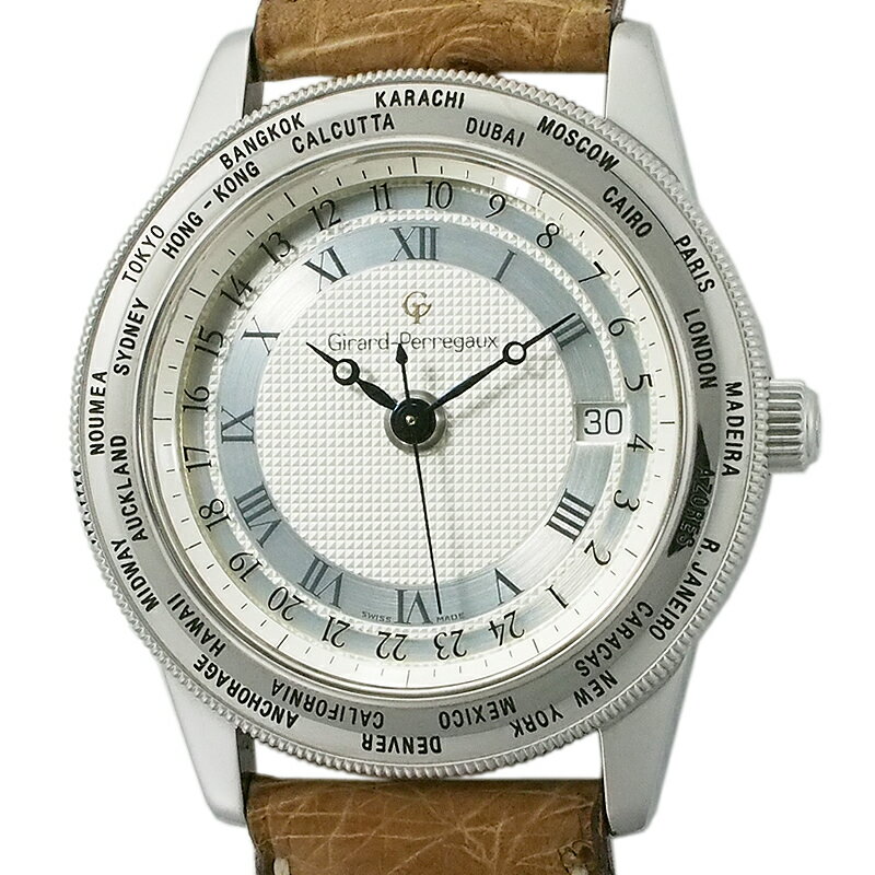 ジラールペルゴ GIRARD PERREGAUX GP90 ワールドタイム 1010 自動巻 中古 腕時計