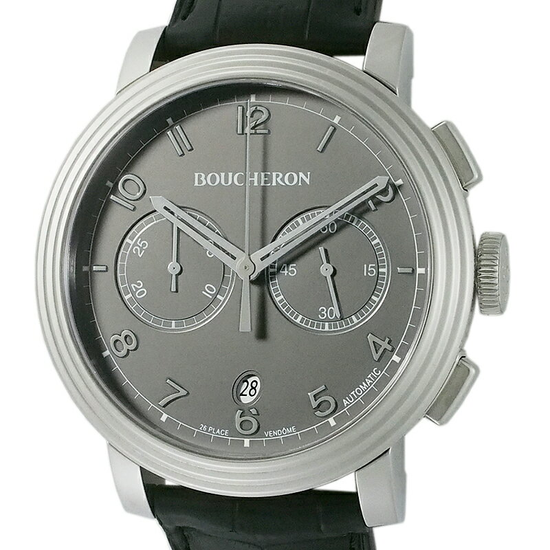 ブシュロン BOUCHERON パナム クロノグラフ WA010207 自動巻 箱・保証書付 中古 腕時計