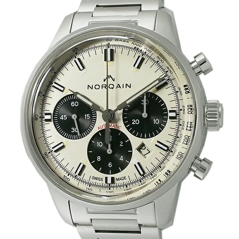 ノルケイン NORQAIN フリーダム クロノグラフ SS 自動巻 N2200 箱・保証書付 国内正規 仕上済 中古 腕時計