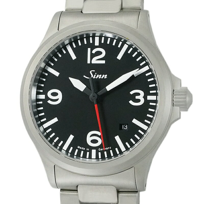 ジン Sinn 556.A.RS 赤針 SS 自動巻 箱付 中古 腕時計
