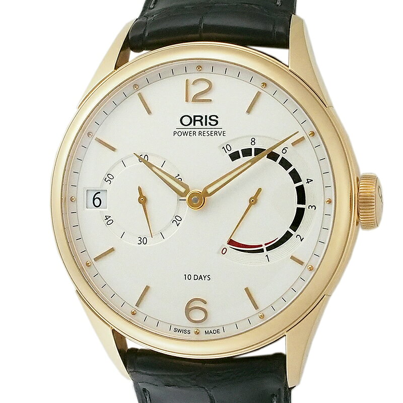 オリス ORIS アートリエ キャリバー111 10days K18PG 手巻き 01 111 7700 6061 箱・保証カード付 中古 腕時計