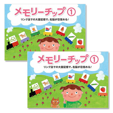 ☆七田式(しちだ)記憶トレーニング教材☆メモリーチップ1・2・3　2個セット☆★