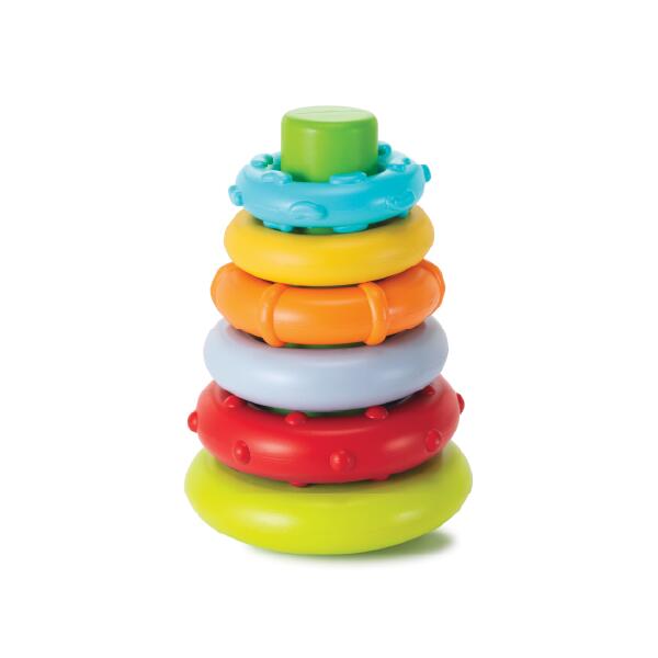 おもちゃ 知育玩具 リング カラフルなリングで遊びながら色を認識！　☆ロッキング・スタック・リングス☆★