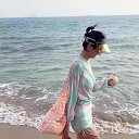 水着 レディース 体型カバー 長袖ラッシュガード 3点上下セット フィットネス水着 セパレート かわいい タンキニ ショートパンツ ママ水着 20代 30代 4...