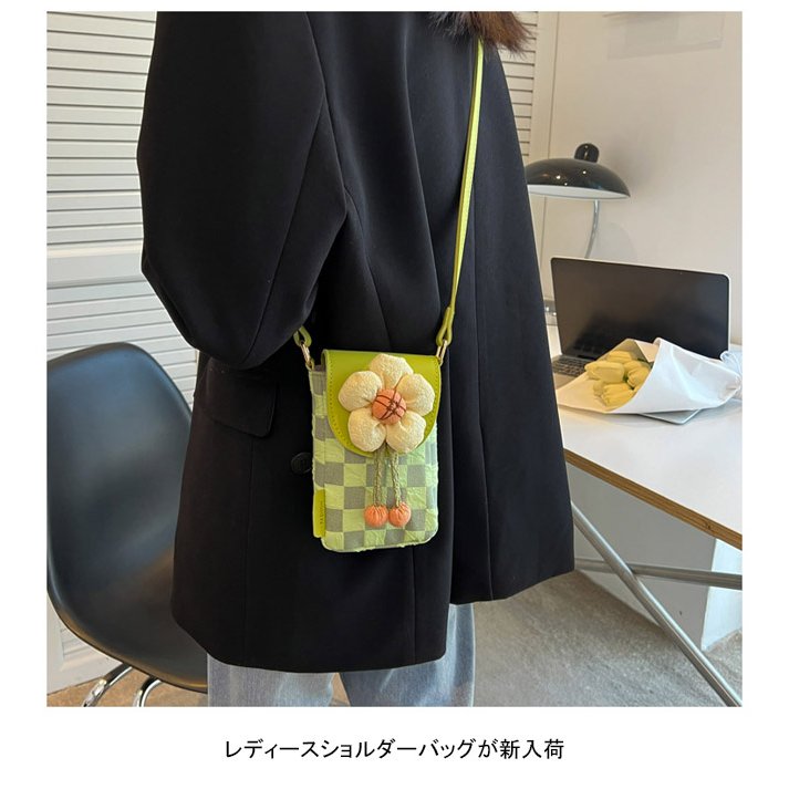 スマホポーチ ポシェット レディース ショルダーバッグ 小さめ 斜め掛け バッグ チェック柄 ミニバッグ スマホ収納 財布収納 ポーチ ホワイトデー THOM WILLS