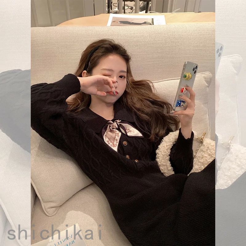 レディース ワンピース きれいめ 春秋 長袖 膝丈ワンピース 膝上丈 おしゃれ 通勤 上品 着痩せ OL 通勤 シンプル 新品 お洒落 通勤 入学式 卒業式 20代30代40代 ニット ホワイトデー THOM WILLS