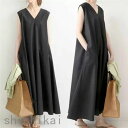 短納期 ワンピース レディース 春夏 マキシワンピース 203040代 大きいサイズ ノースリーブ ワンピース Aラインワンピース ゆったり マキシワンピ 通勤 OL 着痩せ ホワイトデー THOM WILLS