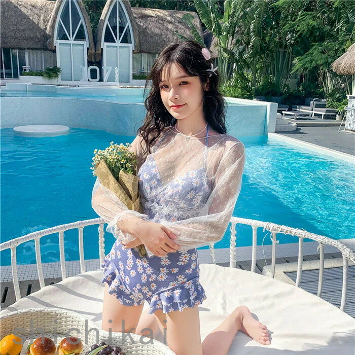 レディース 夏 ビキニ 水着 おしゃれ ビーチ リゾート プール レジャー 半袖 セパレート セクシー お腹 カバー 着痩せ 温泉 旅行