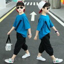 子供服 セットアップ キッズ 男の子 夏 2点セット 上下セット Tシャツ 半袖 ハーフパンツ 短パン ジャージ キッズ 運動着 おしゃれ 可愛い カジュアル ...