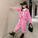 子供服 セットアップ キッズ 女の子 長袖 春秋 上下セット トップス アウター ロングパンツ 子供ジャージ スポーツウェア 運動着 おしゃれ 可愛い カジュア...