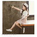 韓国こども服 セットアップ 子供服 上下 2点セット半袖Tシャツ トップス パンツ カジュアルパンツ サルエル 女の子 可愛いスタイル シンプル Tシャツ+パン...