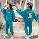 子供服 セットアップ キッズ 女の子 長袖 春秋 上下セット トップス Tシャツ パーカー ロングパンツ 子供ジャージ スポーツウェア 運動着 おしゃれ 可愛い...