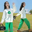 子供服 セットアップ キッズ 女の子 長袖 春秋 上下セット トップス Tシャツ パーカー ロングパンツ 子供ジャージ スポーツウェア 運動着 おしゃれ 可愛い...