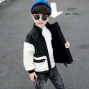 韓国子供服 アウター キッズ 男の子 ベビー 防寒抜群 裏起毛 フワフワ お出かけ 普段着 通園 通学 ブラック スタンドアップカラー 90 100 110 1...