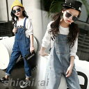 子供服 セットアップ キッズ 女の子 春秋 長袖 2点セット 上下セット Tシャツ デニムパンツ サロペット ジュニア おしゃれ カジュアル 可愛い 新品 150cm 160cm ホワイトデー