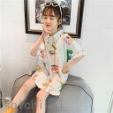 子供服 ワンピース 春夏 女の子 キッズワンピース 半袖 ロングTシャツ 折り襟 膝丈ワンピース 子供ドレス ジュニア 薄手 おしゃれ カジュアル 可愛い 新品 150cm ホワイトデー(4)