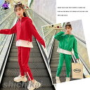 子供服 セットアップ キッズ 3点セット 女の子 長袖 春秋 上下セット トップス パーカー ロングパンツ 子供ジャージ スポーツウェア おしゃれ 可愛い カジ...