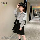 子供服 ワンピース 長袖 春秋 女の子 キッズワンピース ロングワンピース チュニック 子供ドレス ジュニア おしゃれ 可愛い 薄手 新品 ホワイトデー