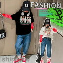 子供服 セットアップ キッズ 女の子 長袖 春秋 上下セット 2点セット シャツ ブラウス デニムパンツ ロングパンツ ジュニア おしゃれ 可愛い 新品 150cm 160cm ホワイトデー