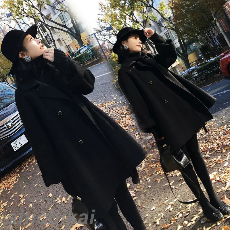 チェスターコート 厚手 秋冬 暖かい コート レディース ロング ダブル コート チェスター マント ケープコート ケープ アウター ロング 長袖 あったか カジュアル 無地 黒 きれいめ 通勤 ベーシック ホワイトデー