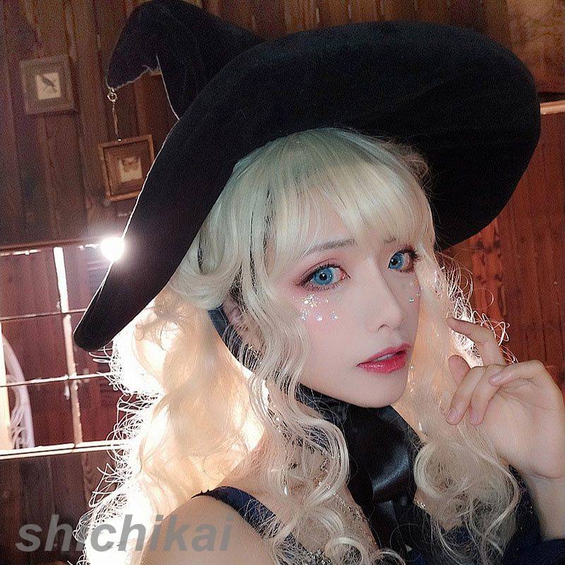魔女の帽子 コスプレ帽子 Lolita ハロウィンハット ハロウィンの衣装 レディース ハロウィーン帽子 とんがり帽子 漁師帽子 ビッグハット 巫女 ファッショ...