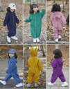 子供服 キッズ ロンパース カバーオール 子供服 ベビー服 大きいサイズ 人気 赤ちゃん 長袖 ワッフル ピーナッツ かわいい 男の子 女の子 70-120cm...