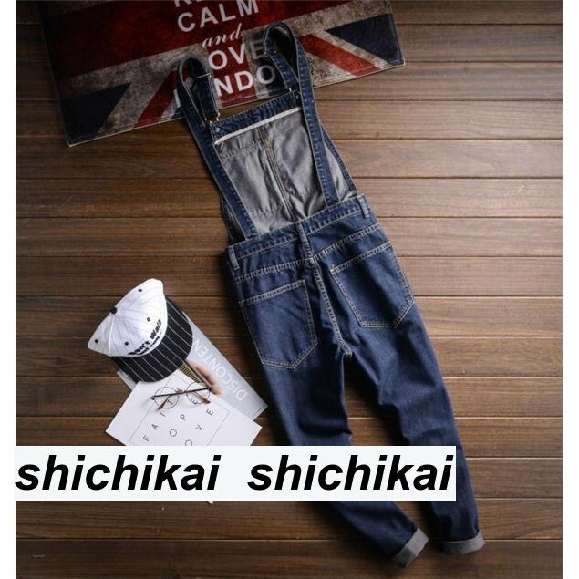 サロペット メンズ オールインワン つなぎ ジョーカーパンツ デニムパンツ お揃いコーデ 春 春服 大きいサイズ バレンタイン 2023