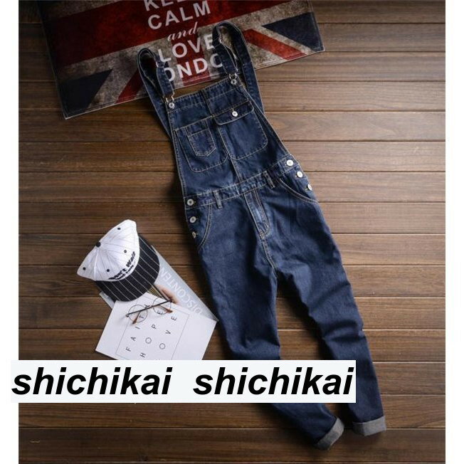 サロペット メンズ オールインワン つなぎ ジョーカーパンツ デニムパンツ お揃いコーデ 春 春服 大きいサイズ バレンタイン 2023