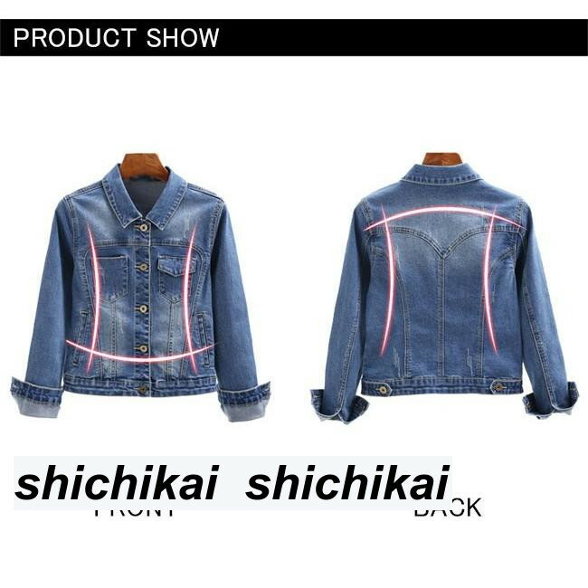 【楽天スーパーSALE割引商品】レディース デニムコートジャケット 2色展開 アウター 春秋 女性 長袖 USED風 上着 クール お洒落 Gジャン 着痩せ 通学 メンズライク 大きいサイズ バレンタイン 2023