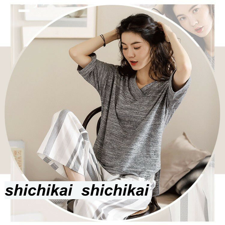 部屋着 寝巻き パジャマ 家着 レディース 夏 可愛い かわいい ルームウェア 外出 セットアップ 上下セット 半袖 スポーツウェア バレンタイン 2023 プレゼント