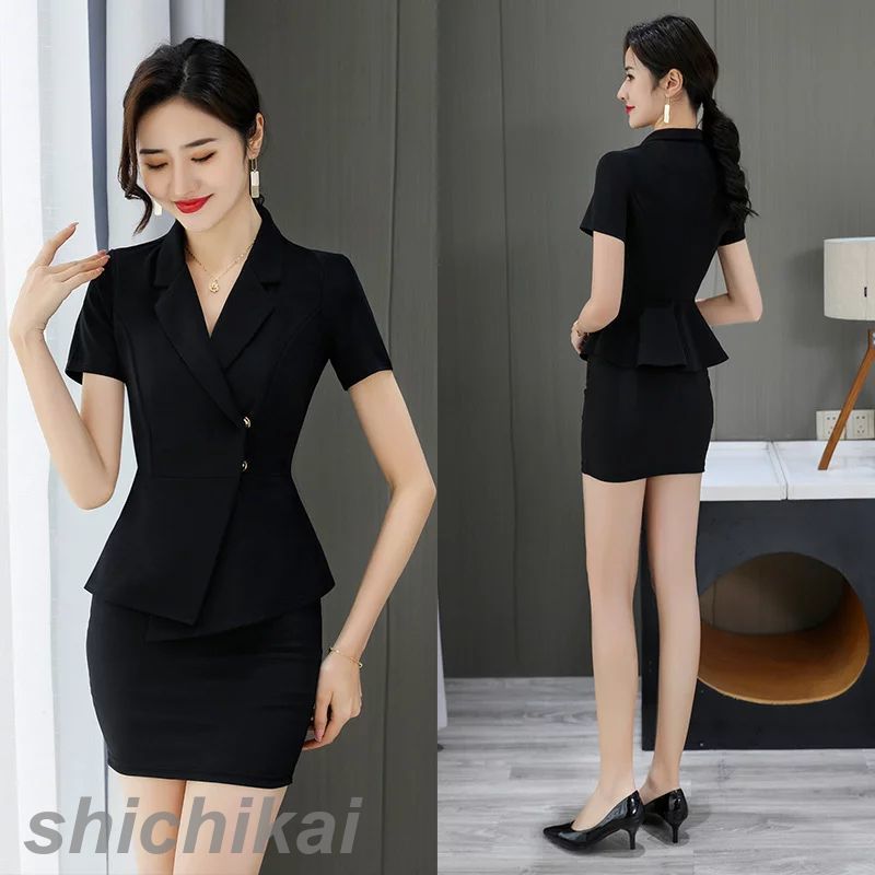 上下セットエステティック サロンウェア リラクゼーション クリニック 制服 ファンクショナルビューティー大きいサイズ スカートジュエリーホテルフロント作業服 人...