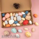 石積み 積み木 つみき 36個セット 積石おもちゃ 木製 マルチカラー ウッドブロック 木育 つみき 木のおもちゃ 北欧風 天然木 ハンドメイド おもしろい 知...