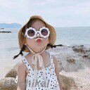 キッズ サングラス 花びら 遊び ビーチ 写真撮影 子供用 UVカット 紫外線対策 ホワイト レッド ブラック ブルー オレンジ ピンク アウトドア カジュアル...
