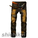 メンズ ダメージ ジーンズ デニム ライダー パンツ ジーパン メンズ ビンテージ Gパン ズボン ボトムス ロングパンツTHOM WILLS