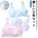 ジュニアブラ ジュニアブラジャー 3枚セット 綿 吸汗速乾 ノンワイヤー ファーストブラ ハーフトップ 子供 女の子 インナー 下着 肌着 ガールズ 女子 小学...