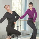 バレエ トップス 長袖 大人 レオトップ ダンス 衣装 ショート丈 トップス レディース 女子 練習着 レッスン着バレエ用品 ダンス ヨガ トップス 女性 バレ...
