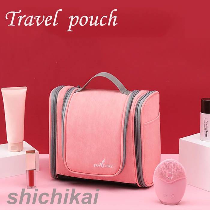 トラベルポーチ 旅行用大容量 収納ポーチ フック おしゃれ メッシュ 防水 洗面用具 持ち運び便利 化粧ポーチ 多機能 かわいい 便利グッズ 整理 小物入れ バッグ 仕切 出張 海外