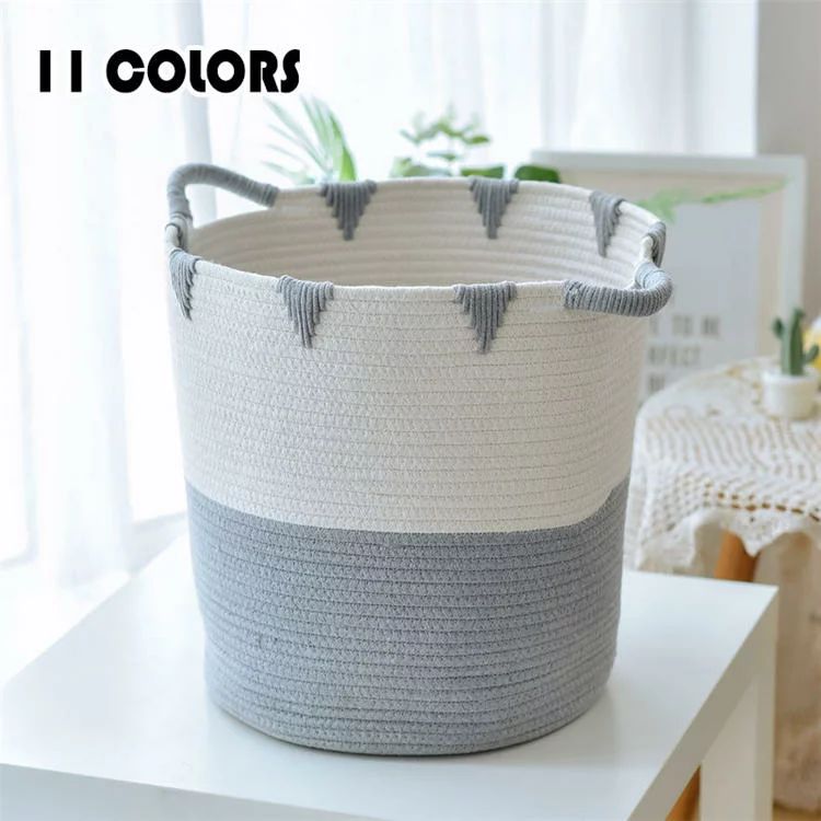 新年 木綿糸 北欧 かわいい 収納ボックス 収納ケース 収納かご 整理 おやつ おもちゃ箱 置物 柔らかい ..