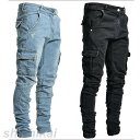 バイクパンツ ライダースパンツ デニムパンツ Gパン ジーンズ メンズ スキニーパンツ バイクウエア ハイストレッチ クラッシュ カジュアル スリム ホワイトデ...
