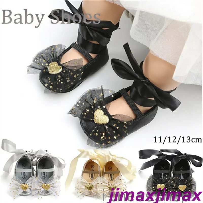 新生活 プレゼント リボン付き ブラック ベビー ファーストシューズ ベビー シューズ 女の子 おしゃれ キッズ 柔らかい 歩行練習 履き心地いい 記念日 ホワイトデー