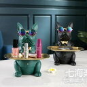 かぎ収納トレイ玄関 置物 トレー 鍵トレー キー置き場 犬 いぬ 貯金箱 インテリア おしゃれ 樹脂 クリスマス 飾り オブジェ ラビット 小物入れ 動物アクセ...