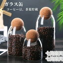 新生活応援 コーヒー豆 保存容器 3点セット コーヒー豆 キャニスター ポット 乾物 コーヒー粉 収納 円筒型 ガラス 密封容器 防湿保存缶 珈琲缶 紅茶 お茶...