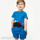 子供服 セットアップ キッズ 男の子 2点セット 半袖 シャツ+ズボン カジュアル パンツセット 春夏着 上下セット 可愛い おしゃれ 小学生 通学着 可愛い子...