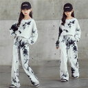 ジャージ 女子 子供服 長袖 セットアップ キッズ 2点セット 春秋 子供セットアップ ロングパンツ 上下セット Tシャツ ワイドパンツ スポーツウェア 運動着...