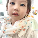 子供 マフラー ストール 襟巻き 大判 綿麻スカーフ 可愛い おしゃれ 花柄 薄手 ソフト キッズ 子供 男の子 女の子 ベビー ジュニア 冬 防寒 親子 リネ...