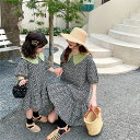 親子コーデ ワンピース 親子ペア レデイース 女の子 親子 ペアルック 親子ペアルック 水玉柄 半袖ワンピース ブラック ママ 子供 女の子 おそろい 親子ワン...