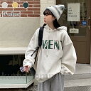 スウェットパーカー レディース パーカー オーバーサイズ スウェットトップス フード付き トレーナー ゆったり スウェット 厚手 カジュアル